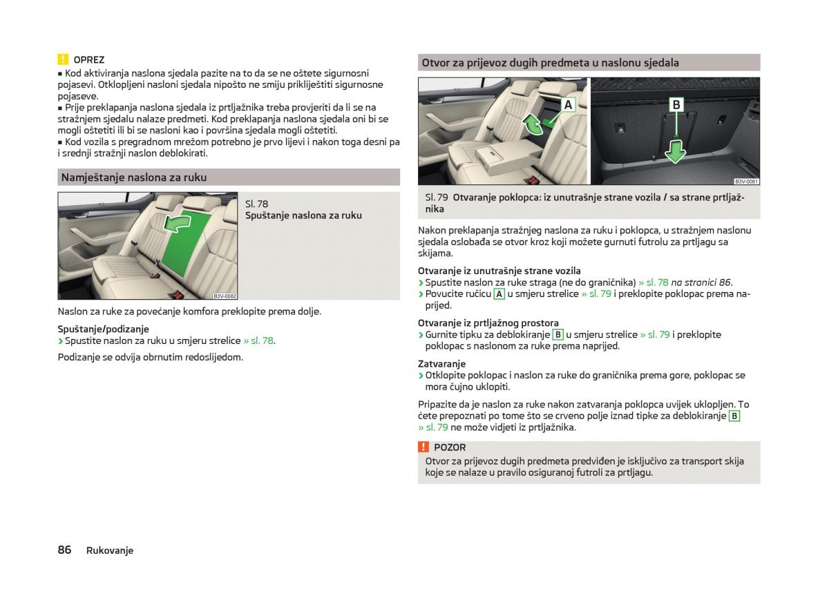 Skoda Superb III 3 vlasnicko uputstvo / page 89