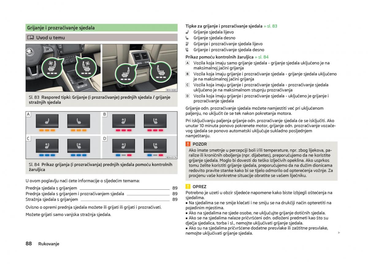 Skoda Superb III 3 vlasnicko uputstvo / page 91