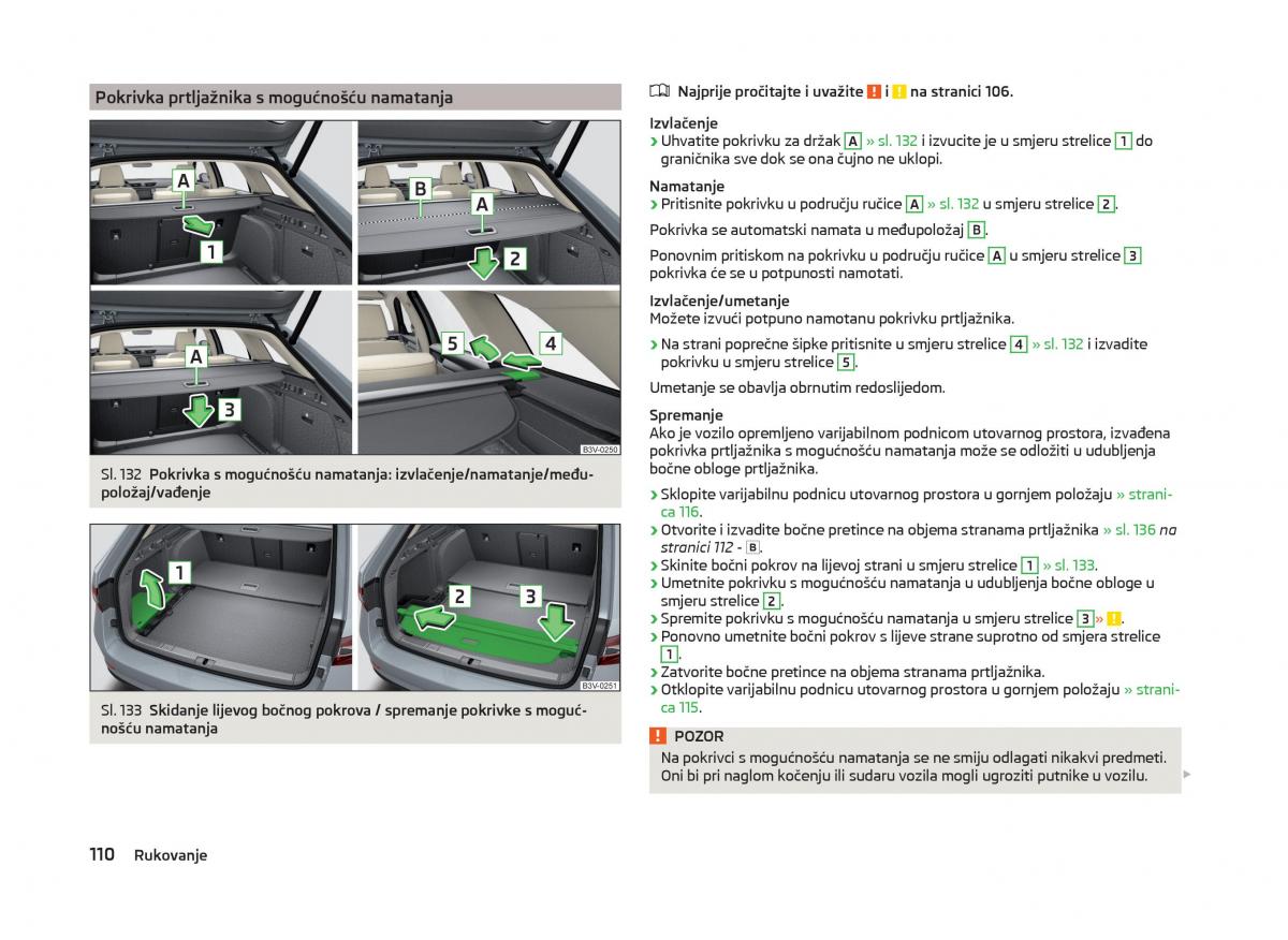 Skoda Superb III 3 vlasnicko uputstvo / page 113