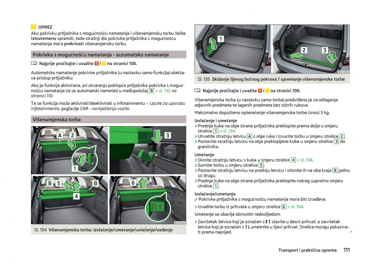 Skoda Superb III 3 vlasnicko uputstvo / page 114