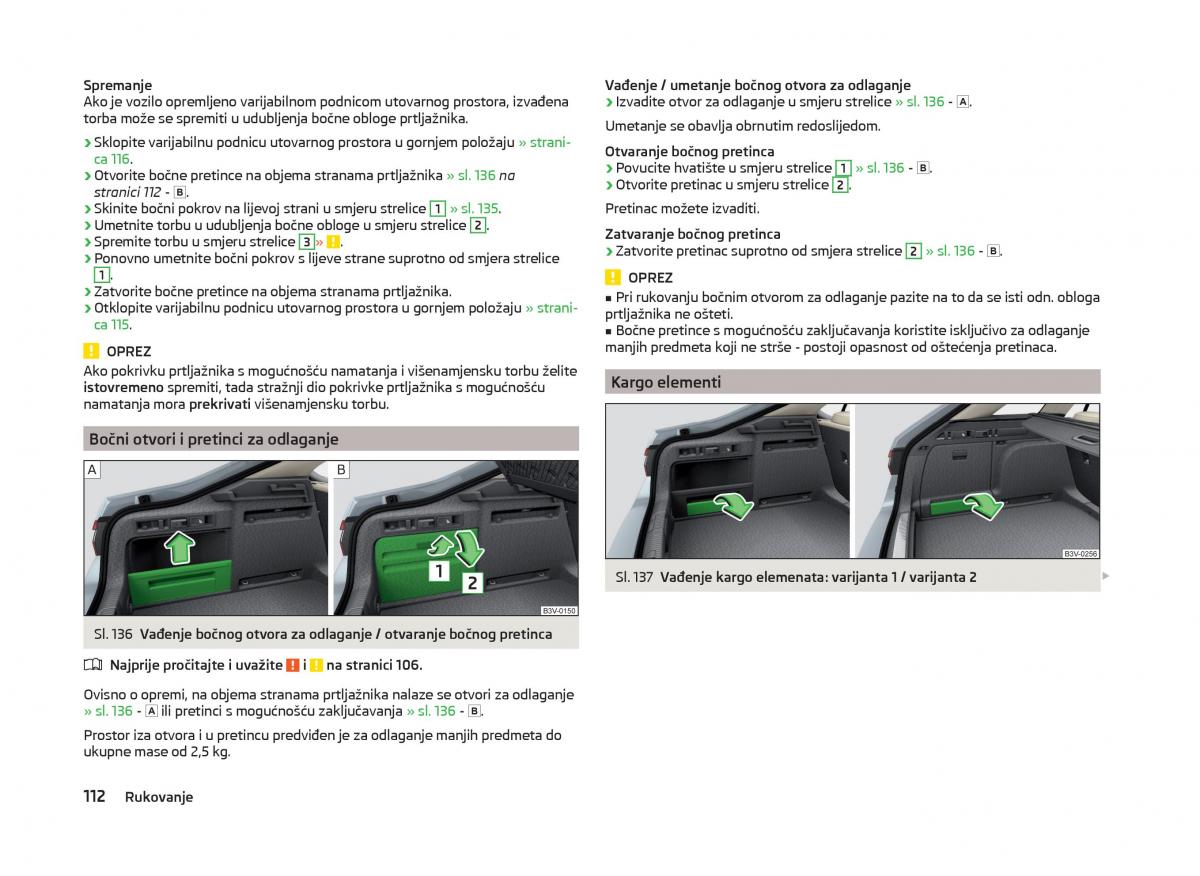 Skoda Superb III 3 vlasnicko uputstvo / page 115