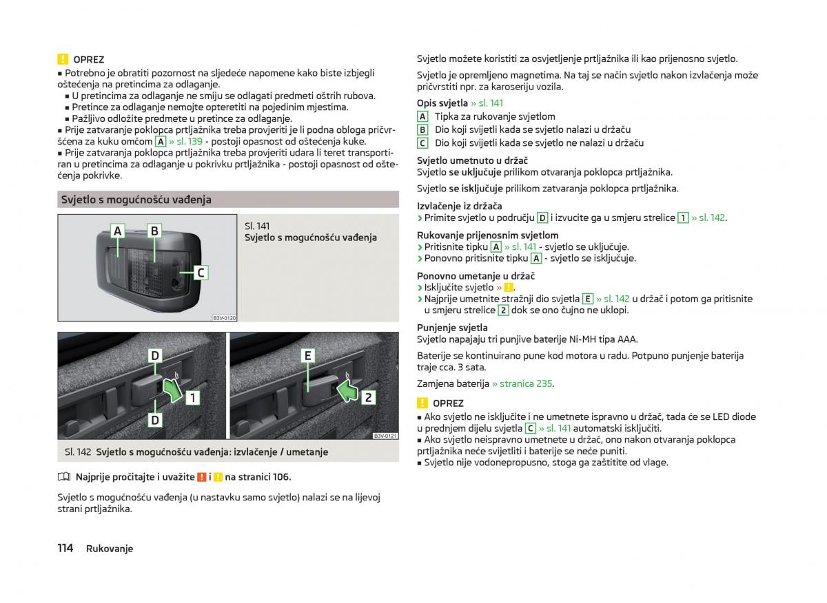 Skoda Superb III 3 vlasnicko uputstvo / page 117