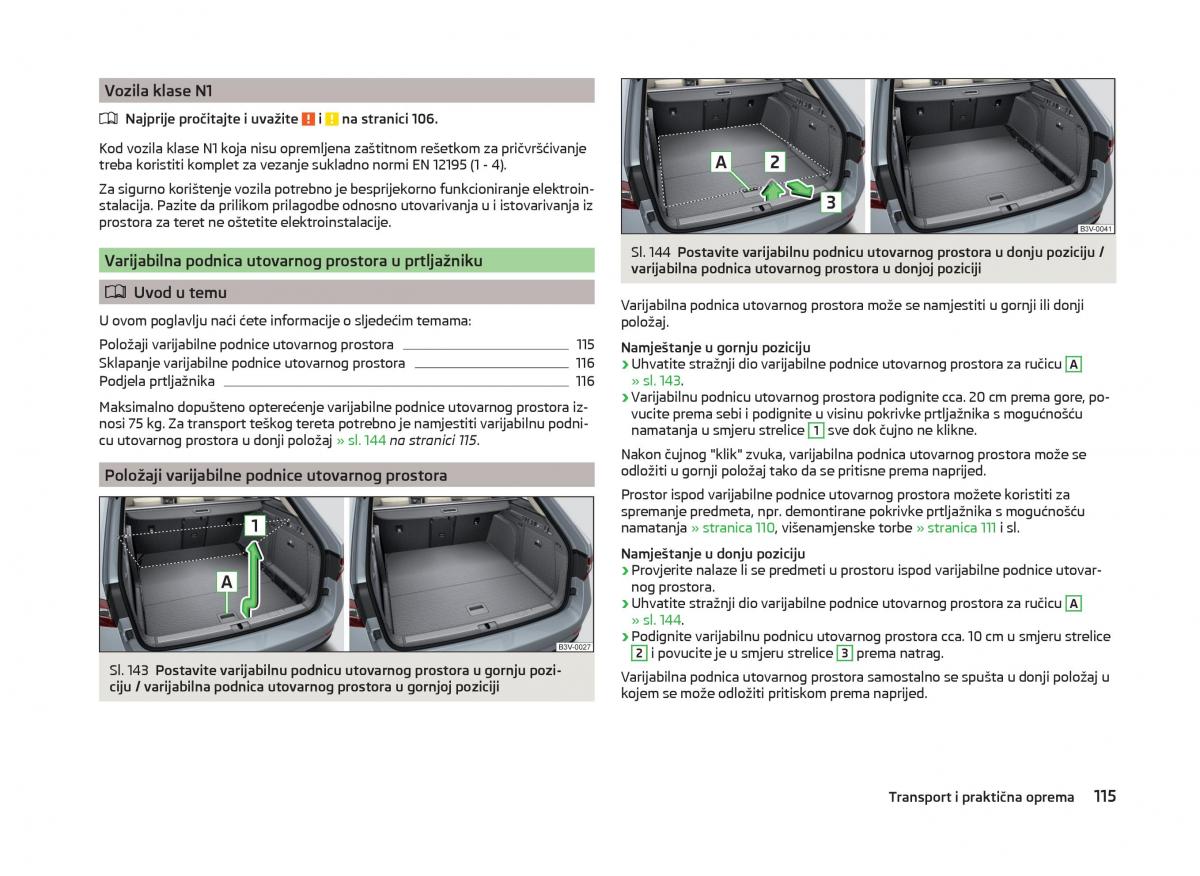 Skoda Superb III 3 vlasnicko uputstvo / page 118