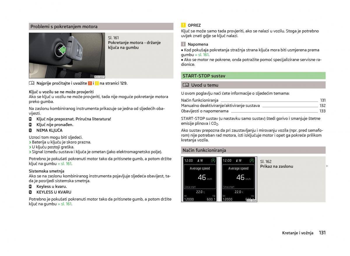 Skoda Superb III 3 vlasnicko uputstvo / page 134