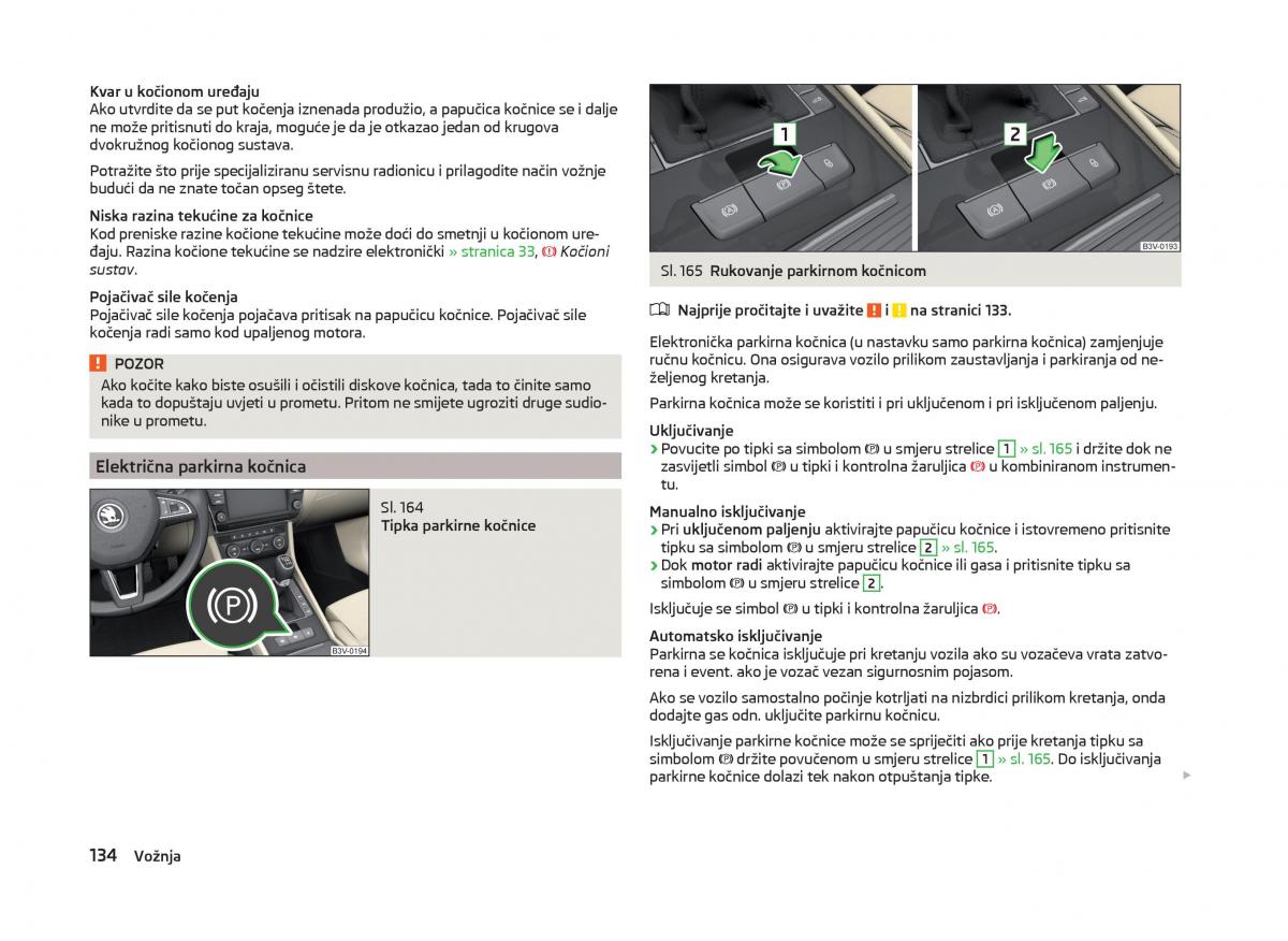 Skoda Superb III 3 vlasnicko uputstvo / page 137