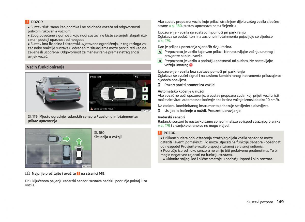 Skoda Superb III 3 vlasnicko uputstvo / page 152