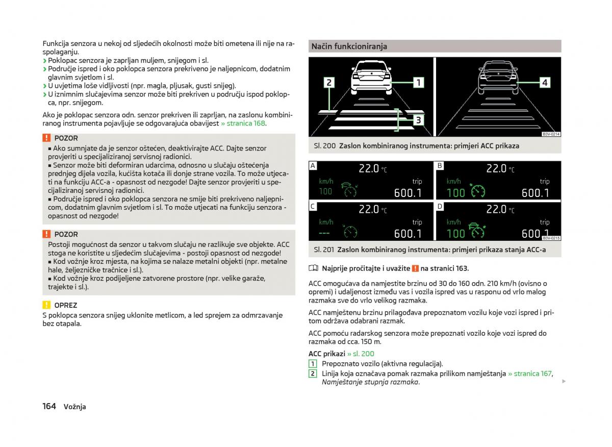 Skoda Superb III 3 vlasnicko uputstvo / page 167