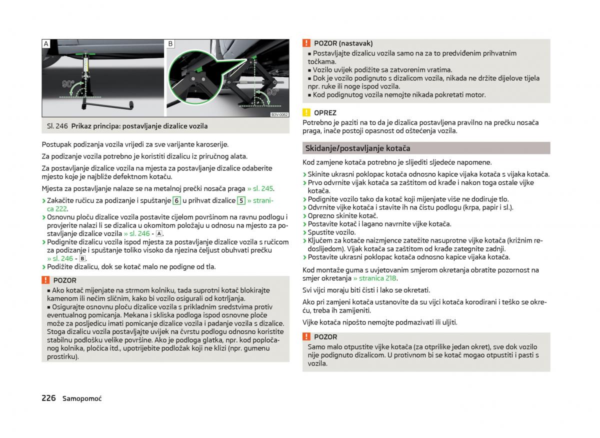 Skoda Superb III 3 vlasnicko uputstvo / page 229