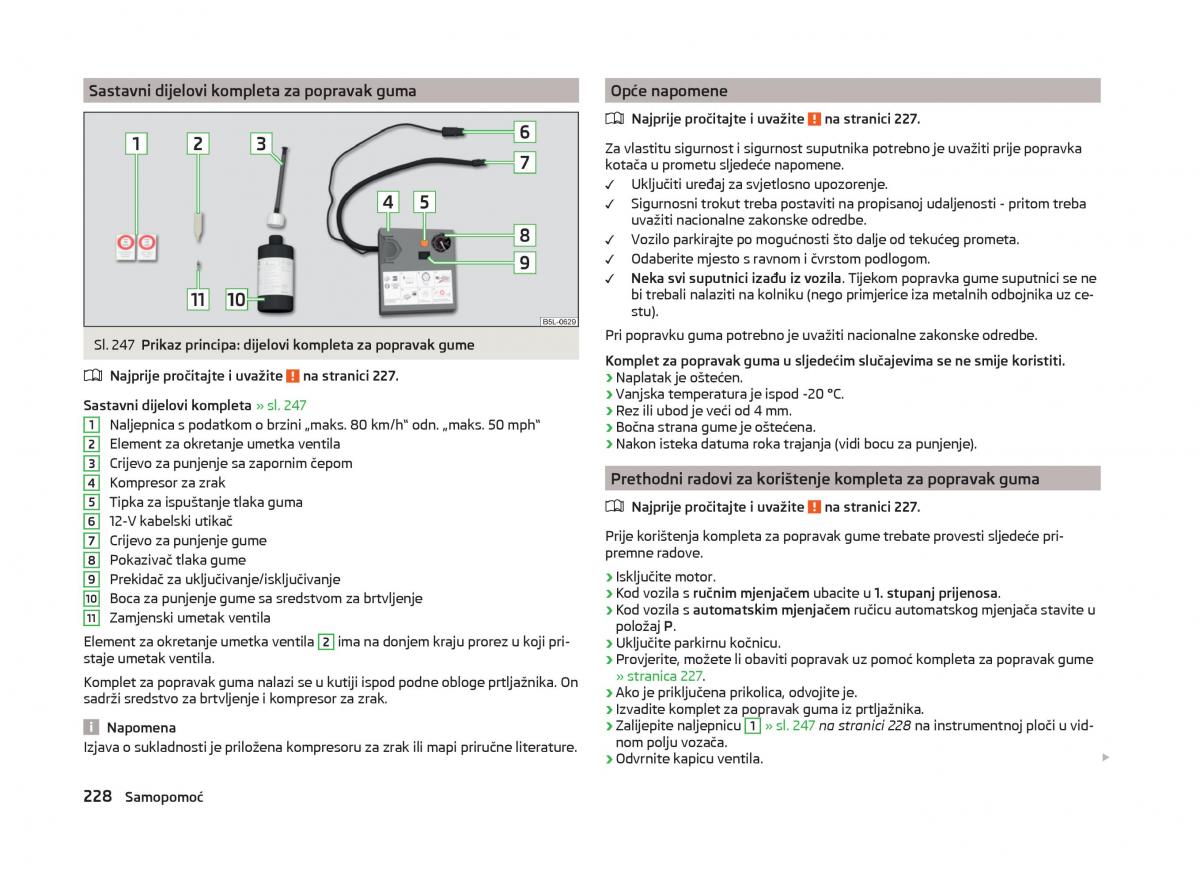 Skoda Superb III 3 vlasnicko uputstvo / page 231