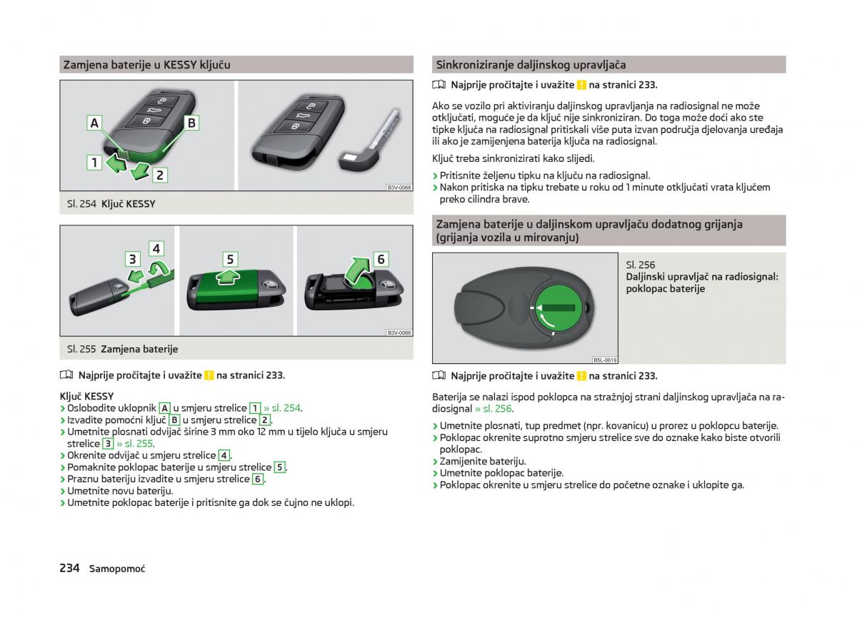 Skoda Superb III 3 vlasnicko uputstvo / page 237