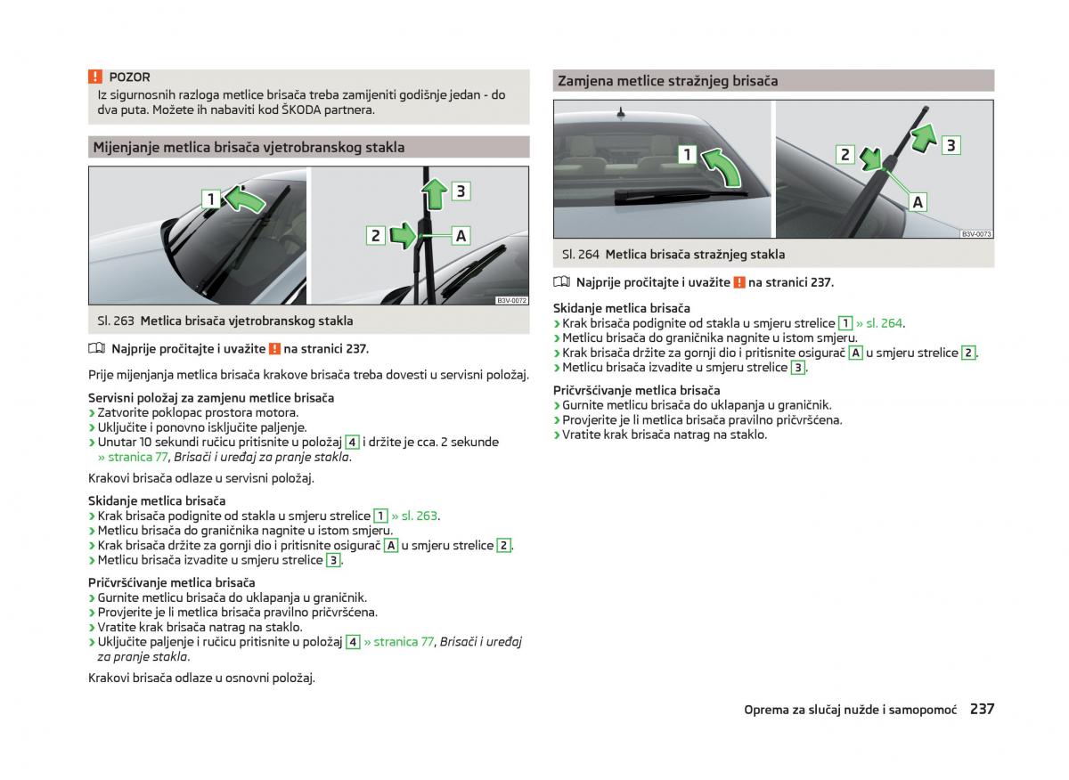 Skoda Superb III 3 vlasnicko uputstvo / page 240