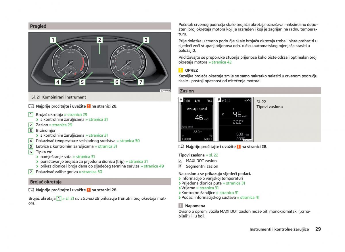 Skoda Superb III 3 vlasnicko uputstvo / page 32