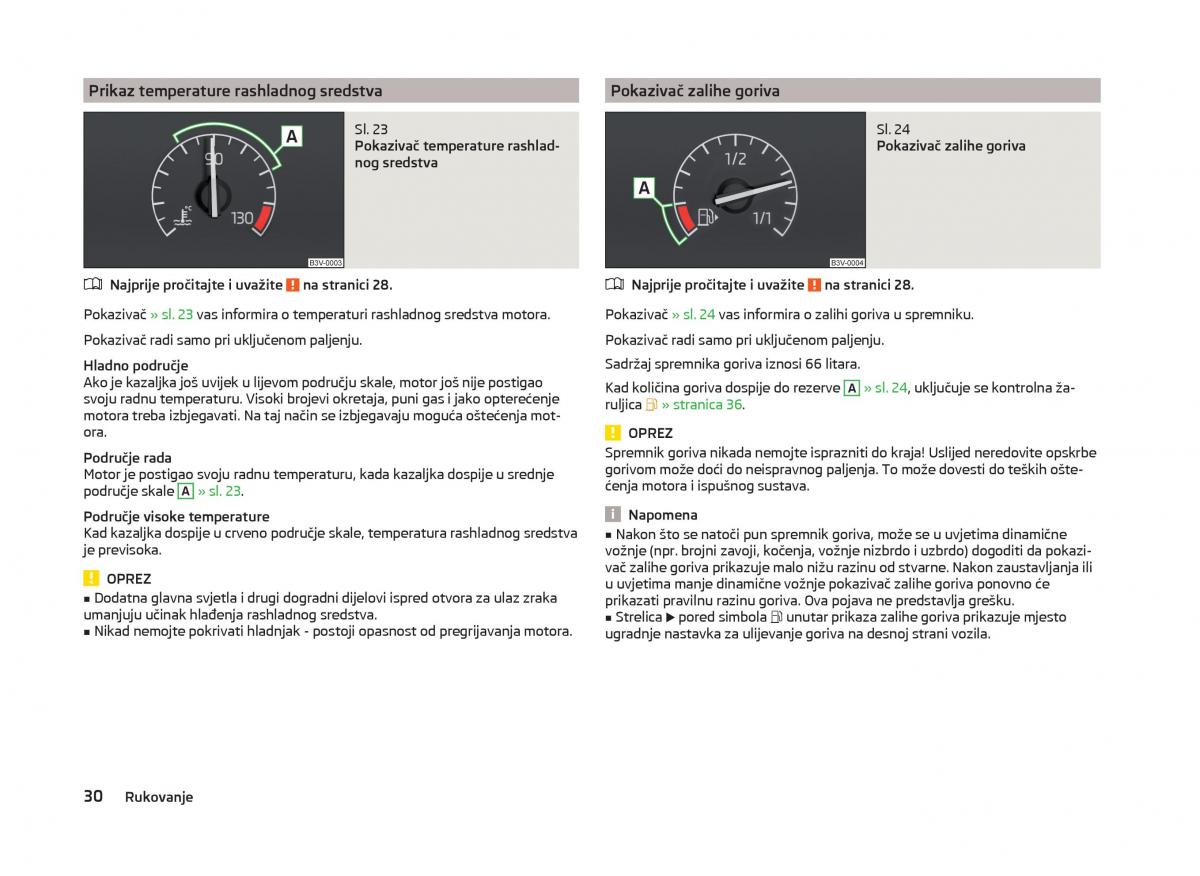 Skoda Superb III 3 vlasnicko uputstvo / page 33