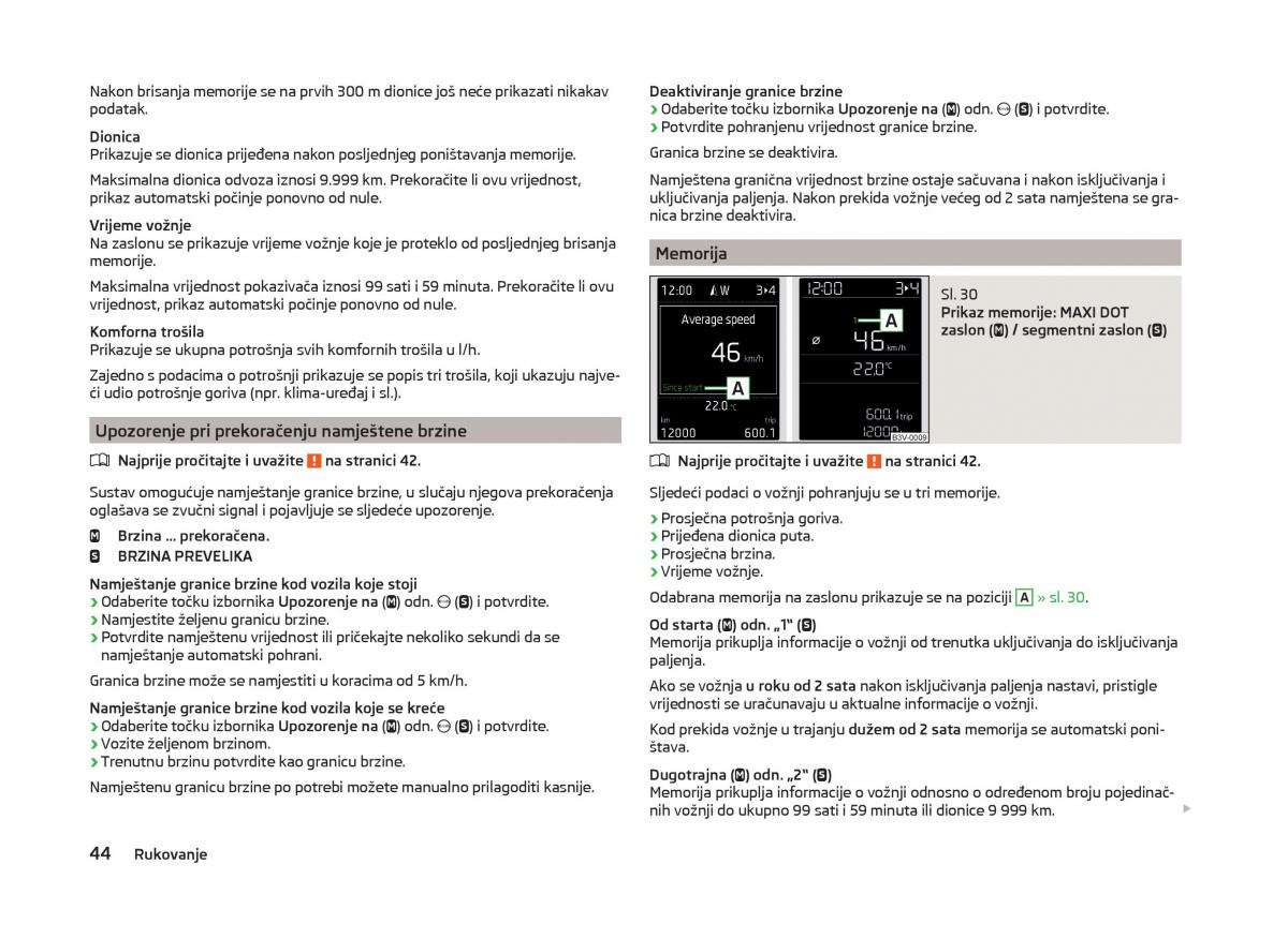 Skoda Superb III 3 vlasnicko uputstvo / page 47