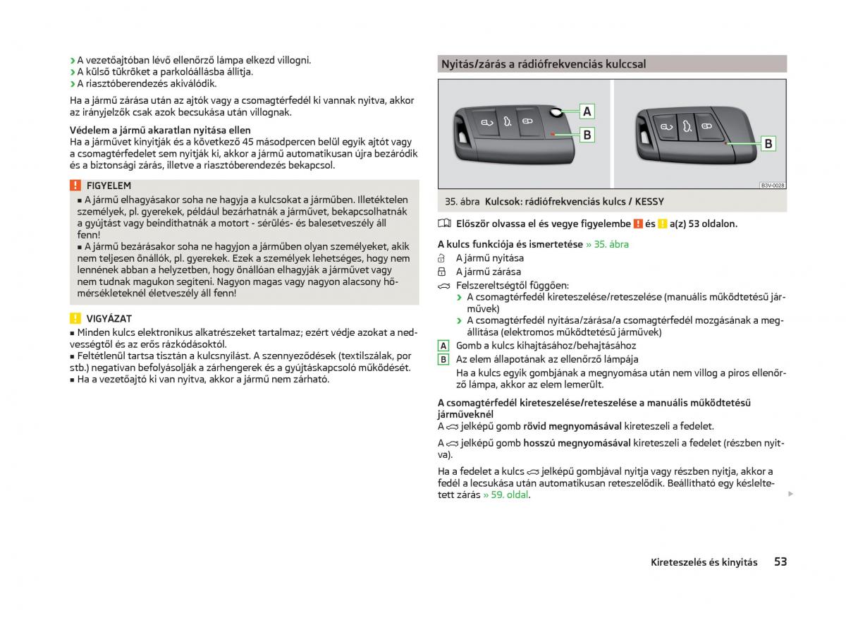 Skoda Superb III 3 Kezelesi utmutato / page 56