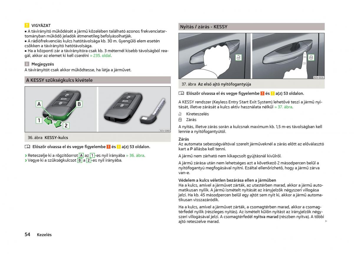 Skoda Superb III 3 Kezelesi utmutato / page 57