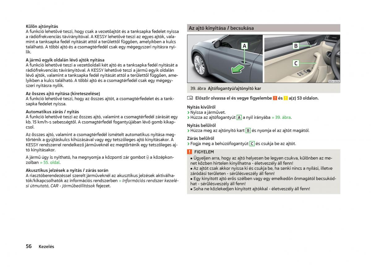 Skoda Superb III 3 Kezelesi utmutato / page 59