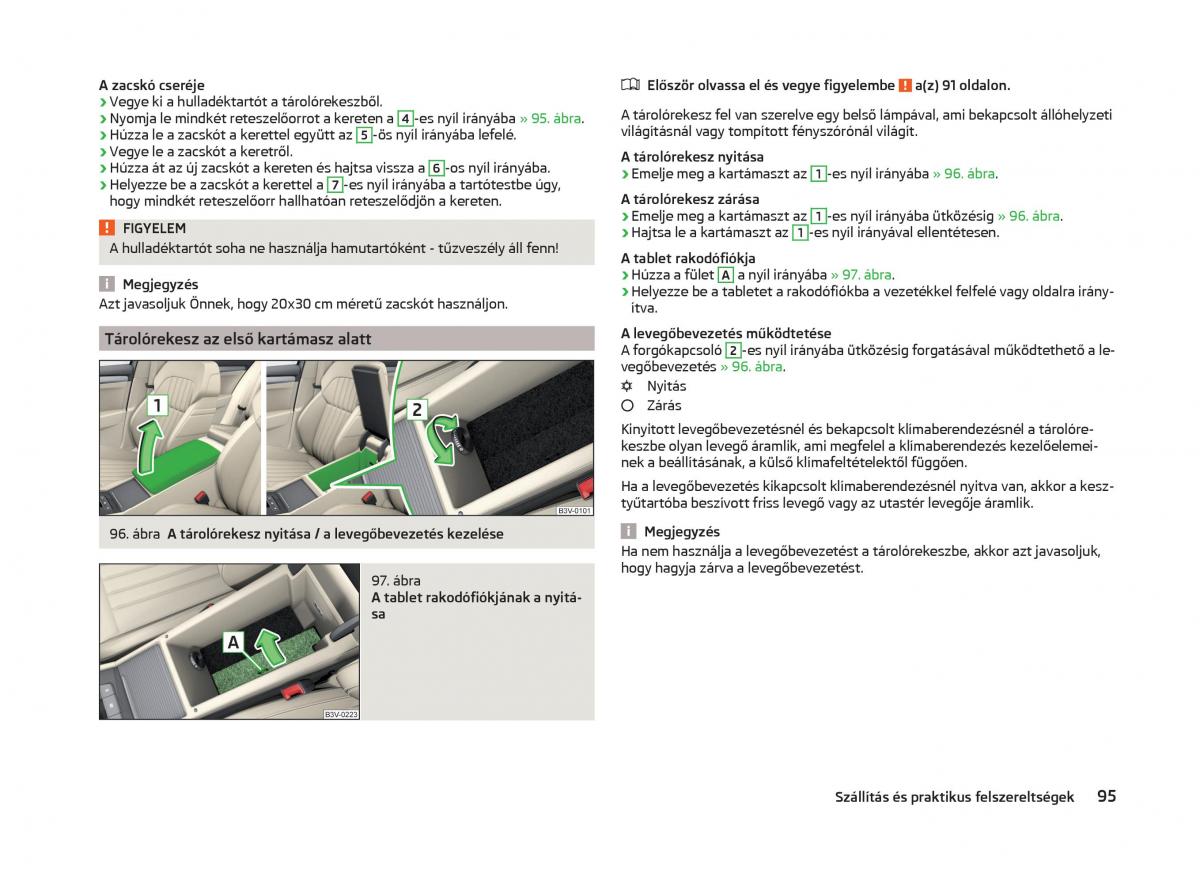 Skoda Superb III 3 Kezelesi utmutato / page 98