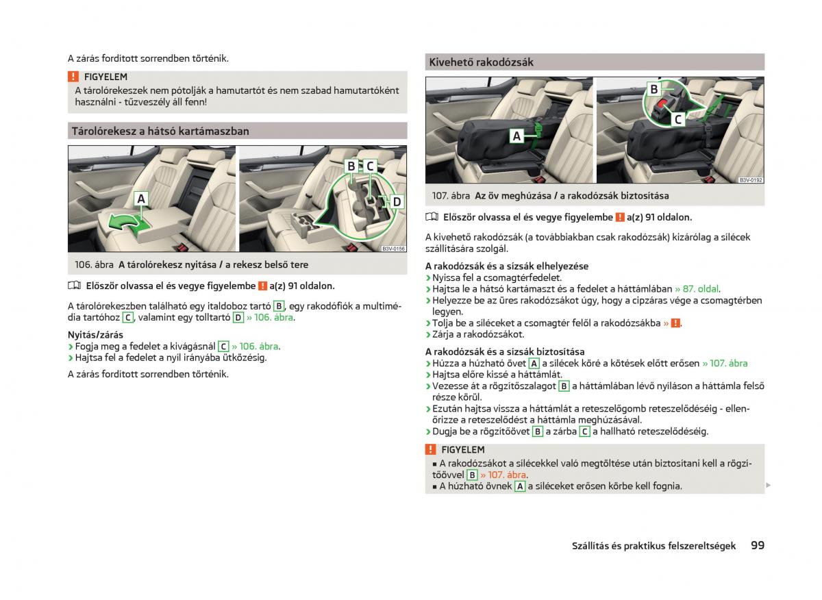Skoda Superb III 3 Kezelesi utmutato / page 102