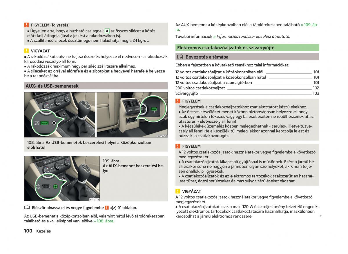 Skoda Superb III 3 Kezelesi utmutato / page 103