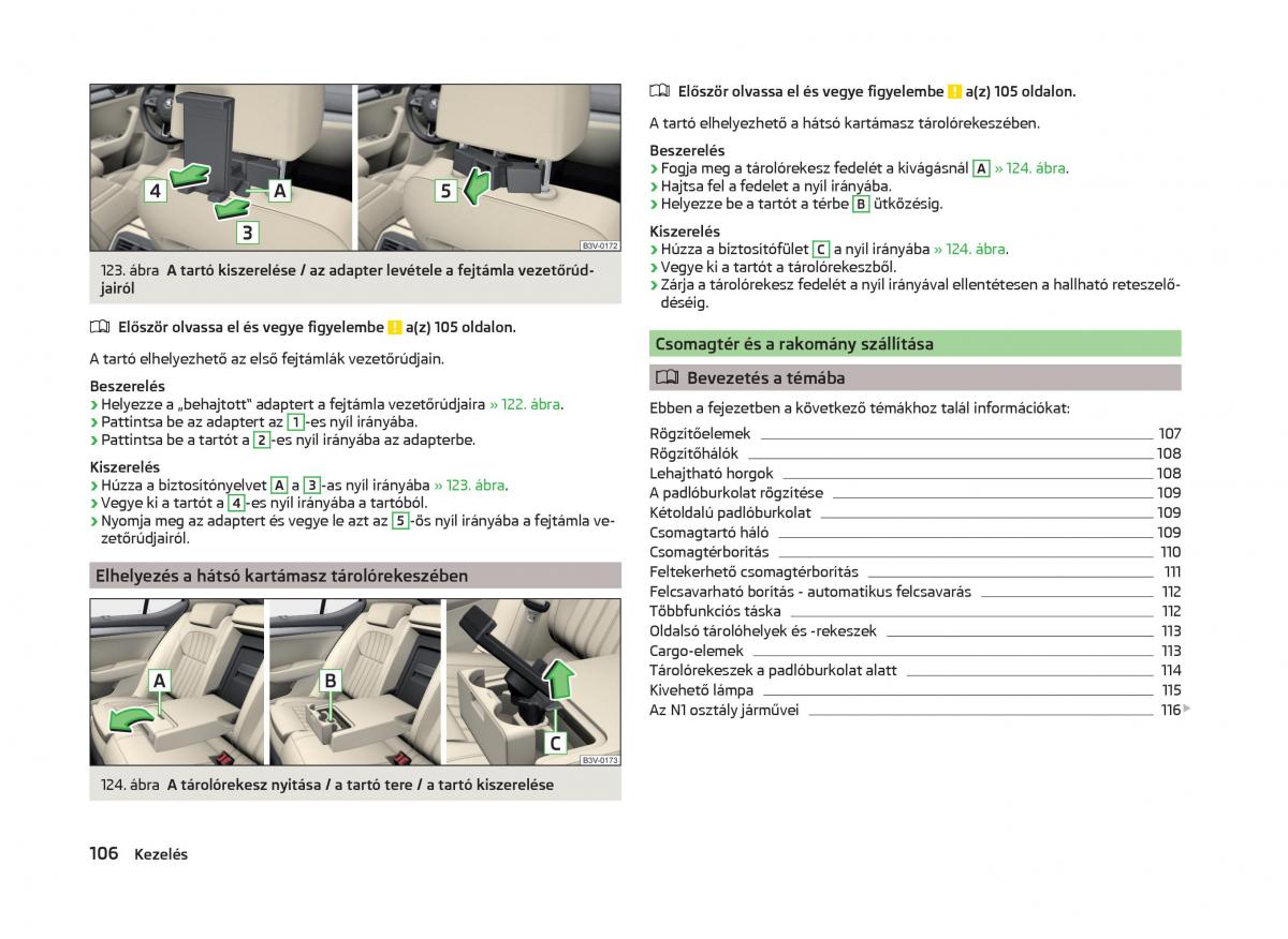 Skoda Superb III 3 Kezelesi utmutato / page 109