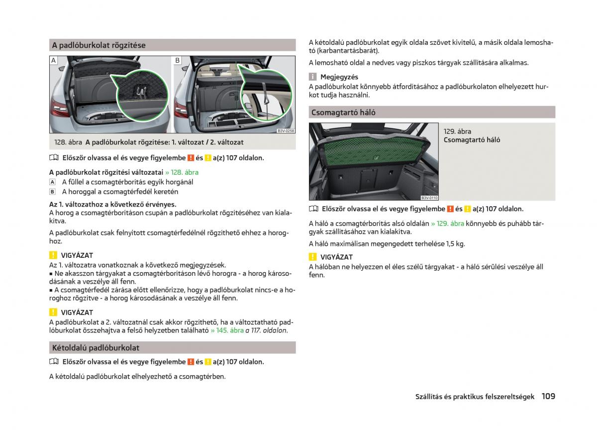 Skoda Superb III 3 Kezelesi utmutato / page 112