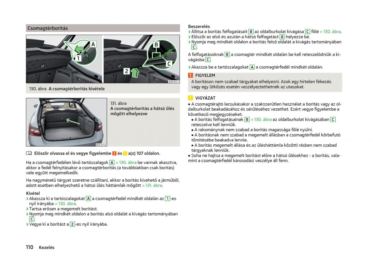 Skoda Superb III 3 Kezelesi utmutato / page 113