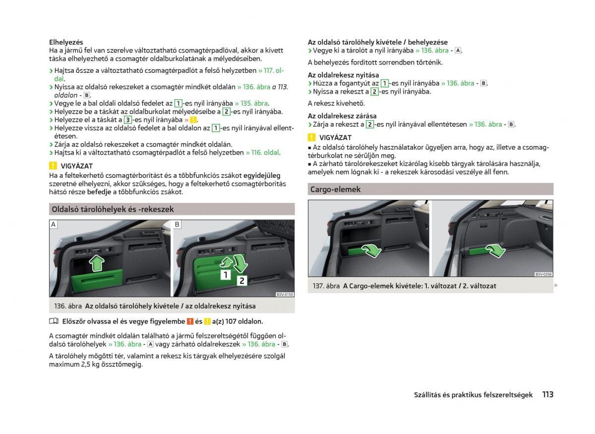 Skoda Superb III 3 Kezelesi utmutato / page 116