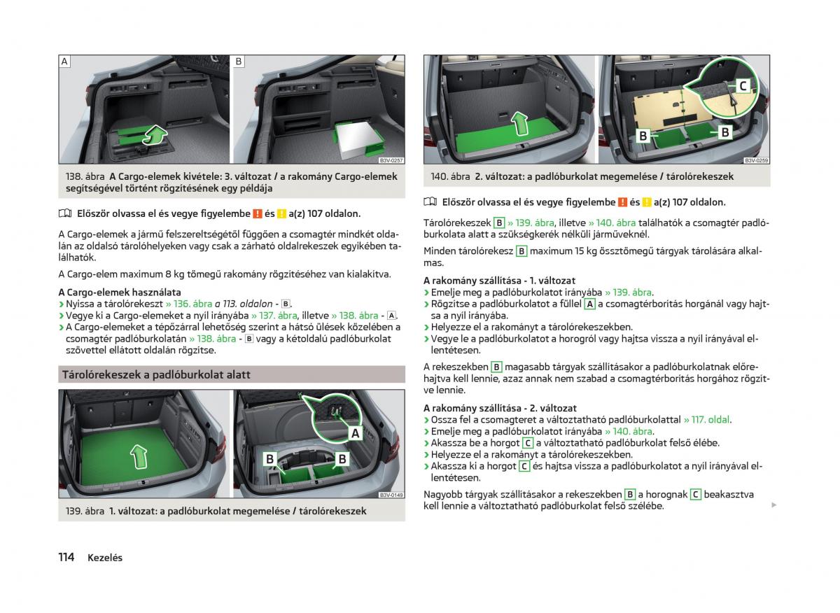 Skoda Superb III 3 Kezelesi utmutato / page 117