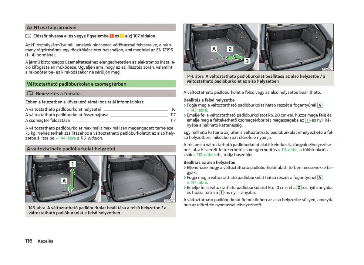 Skoda Superb III 3 Kezelesi utmutato / page 119