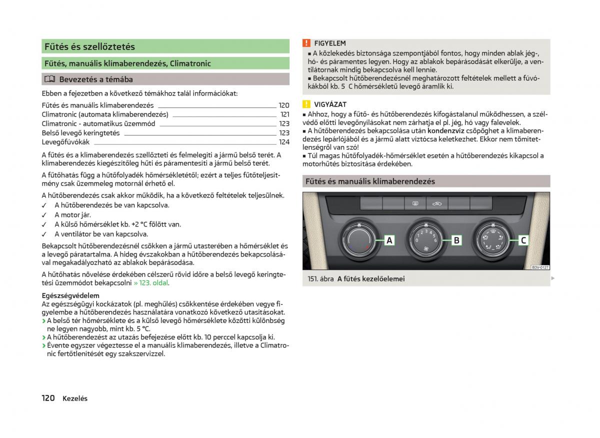 Skoda Superb III 3 Kezelesi utmutato / page 123