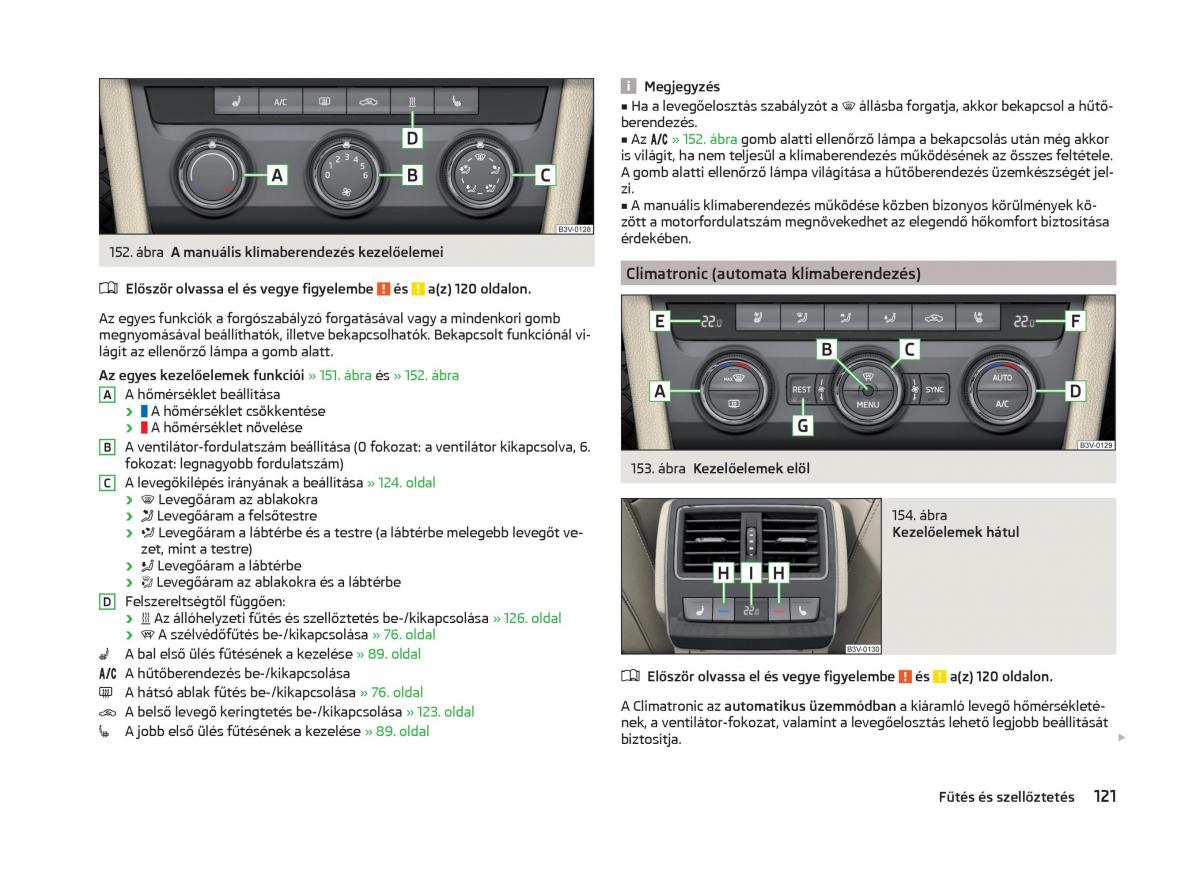 Skoda Superb III 3 Kezelesi utmutato / page 124