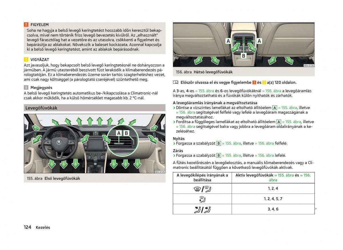 Skoda Superb III 3 Kezelesi utmutato / page 127