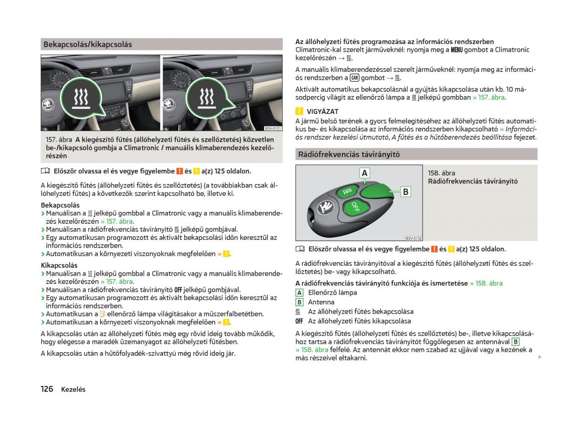 Skoda Superb III 3 Kezelesi utmutato / page 129