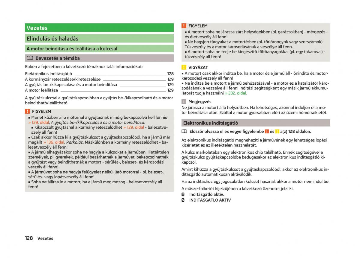 Skoda Superb III 3 Kezelesi utmutato / page 131