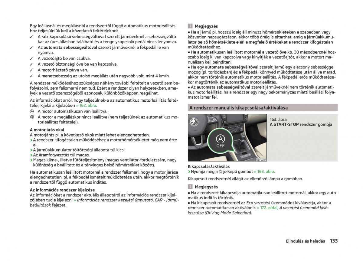 Skoda Superb III 3 Kezelesi utmutato / page 136