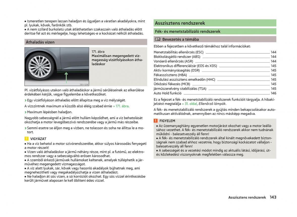 Skoda Superb III 3 Kezelesi utmutato / page 146