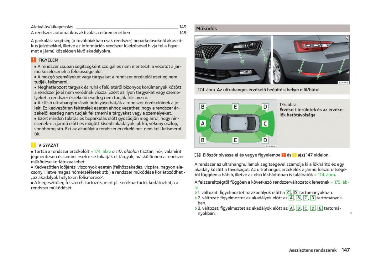 Skoda Superb III 3 Kezelesi utmutato / page 150