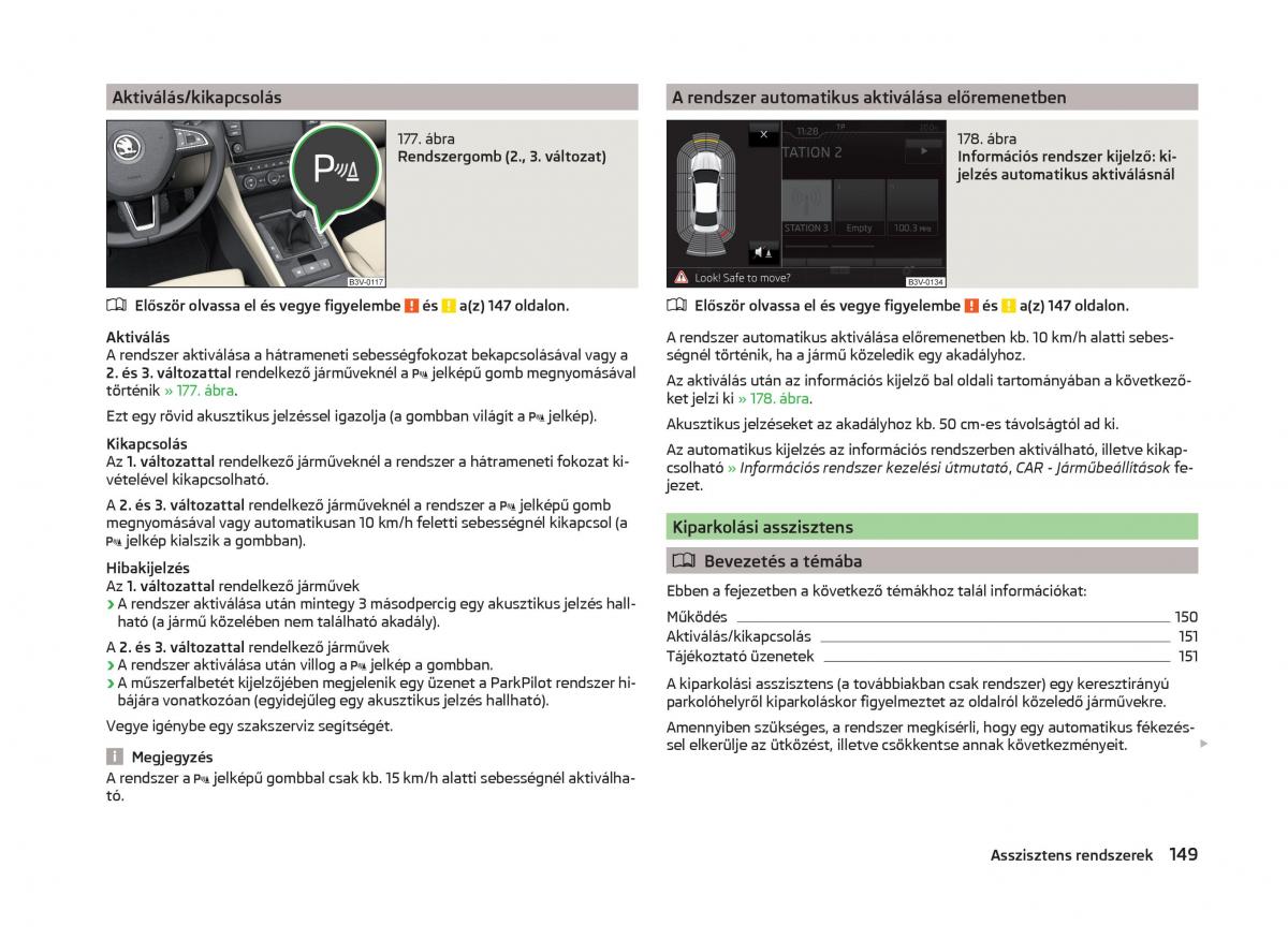 Skoda Superb III 3 Kezelesi utmutato / page 152