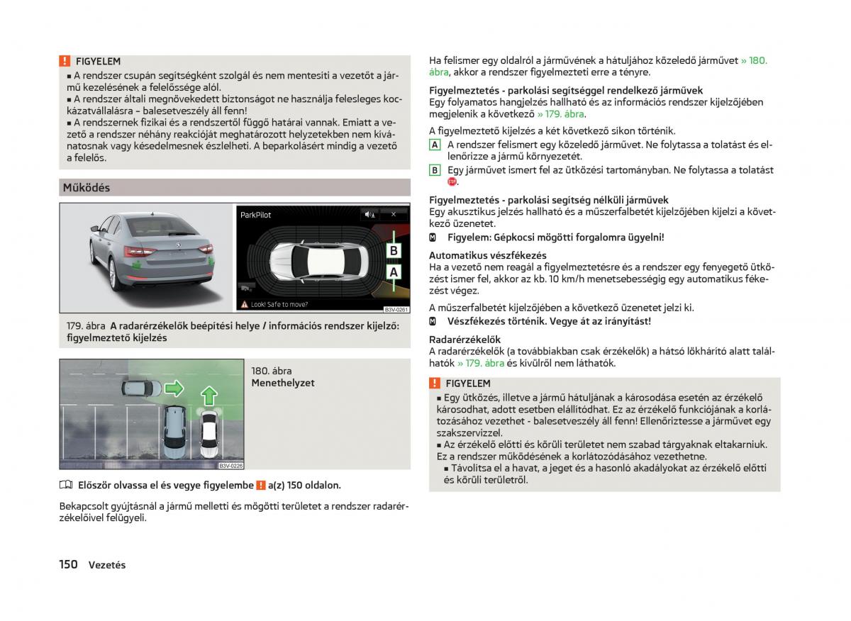 Skoda Superb III 3 Kezelesi utmutato / page 153