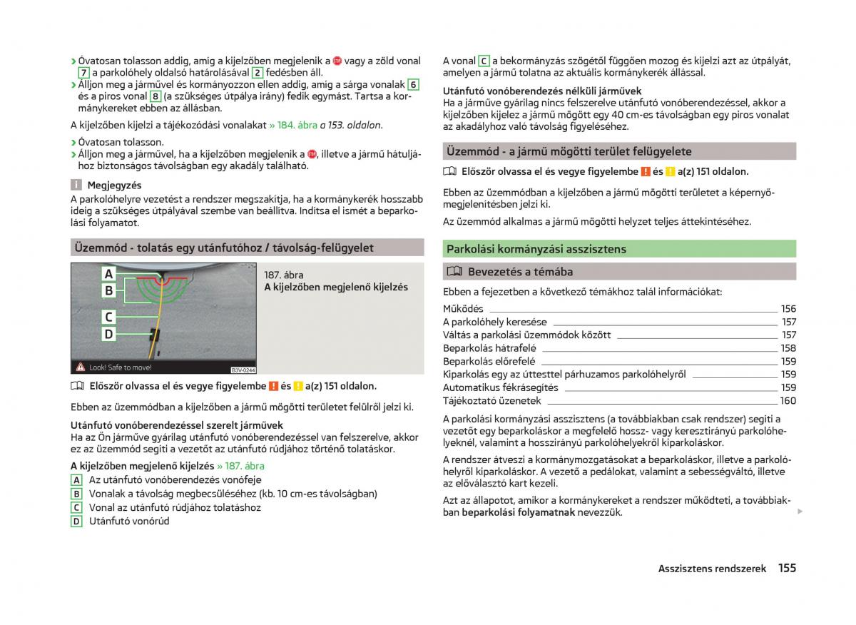 Skoda Superb III 3 Kezelesi utmutato / page 158