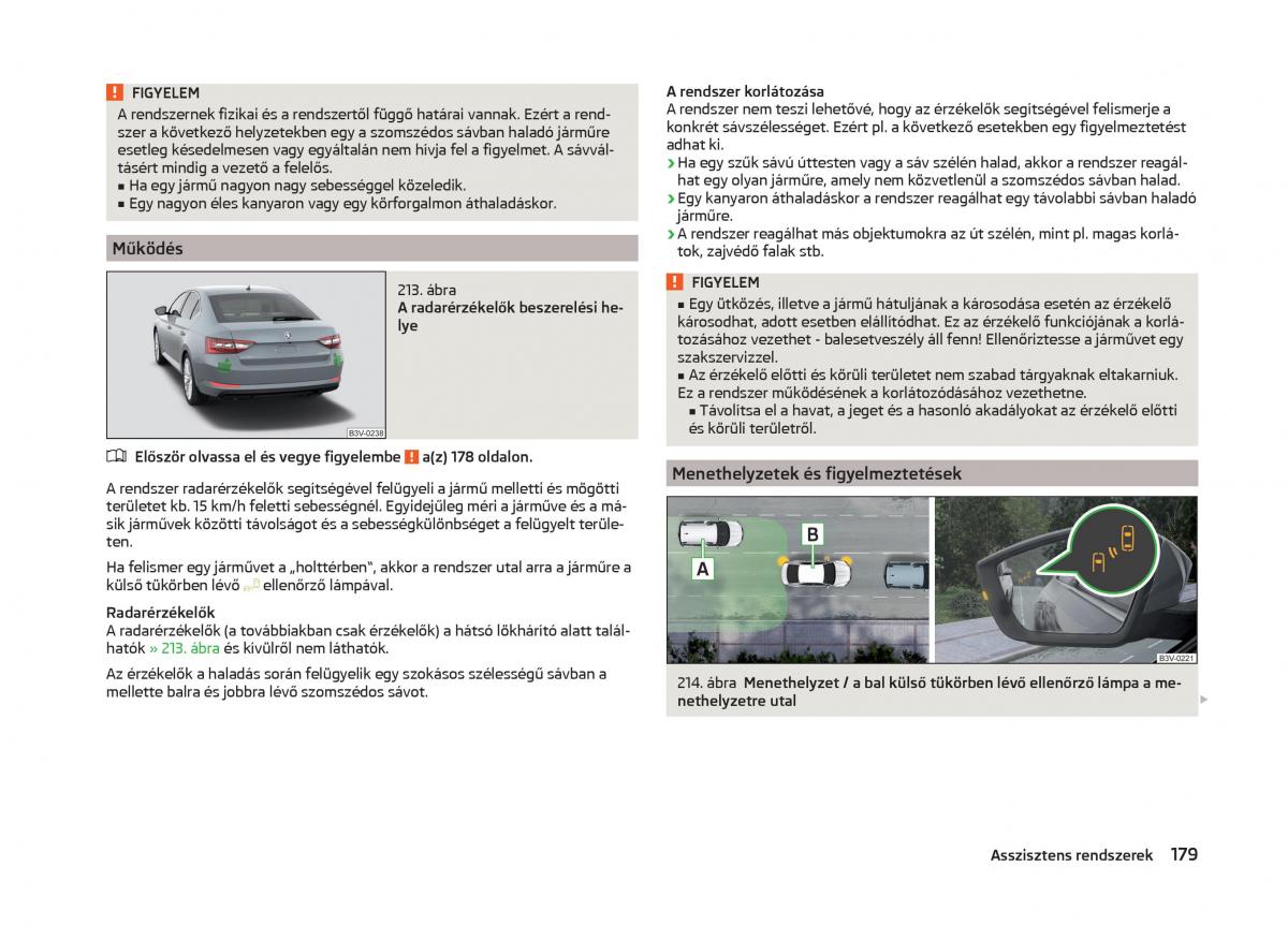 Skoda Superb III 3 Kezelesi utmutato / page 182