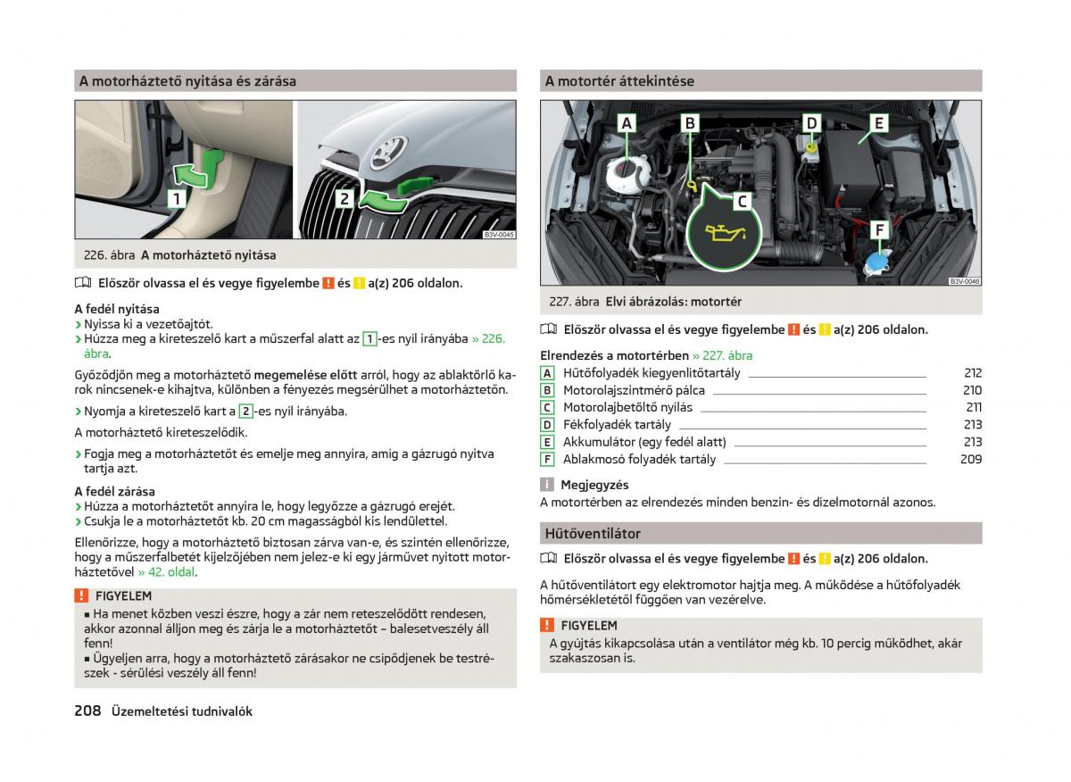 Skoda Superb III 3 Kezelesi utmutato / page 211