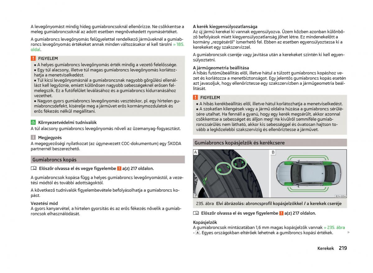 Skoda Superb III 3 Kezelesi utmutato / page 222