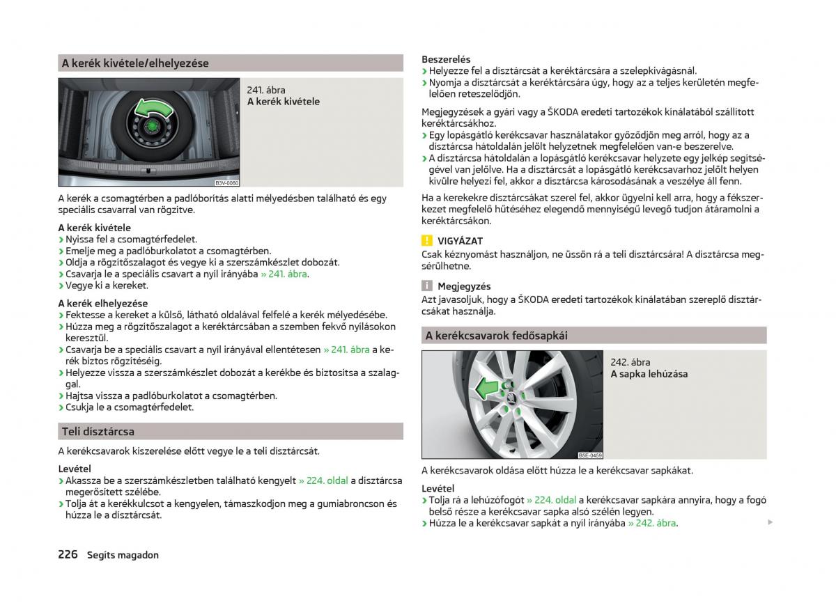 Skoda Superb III 3 Kezelesi utmutato / page 229