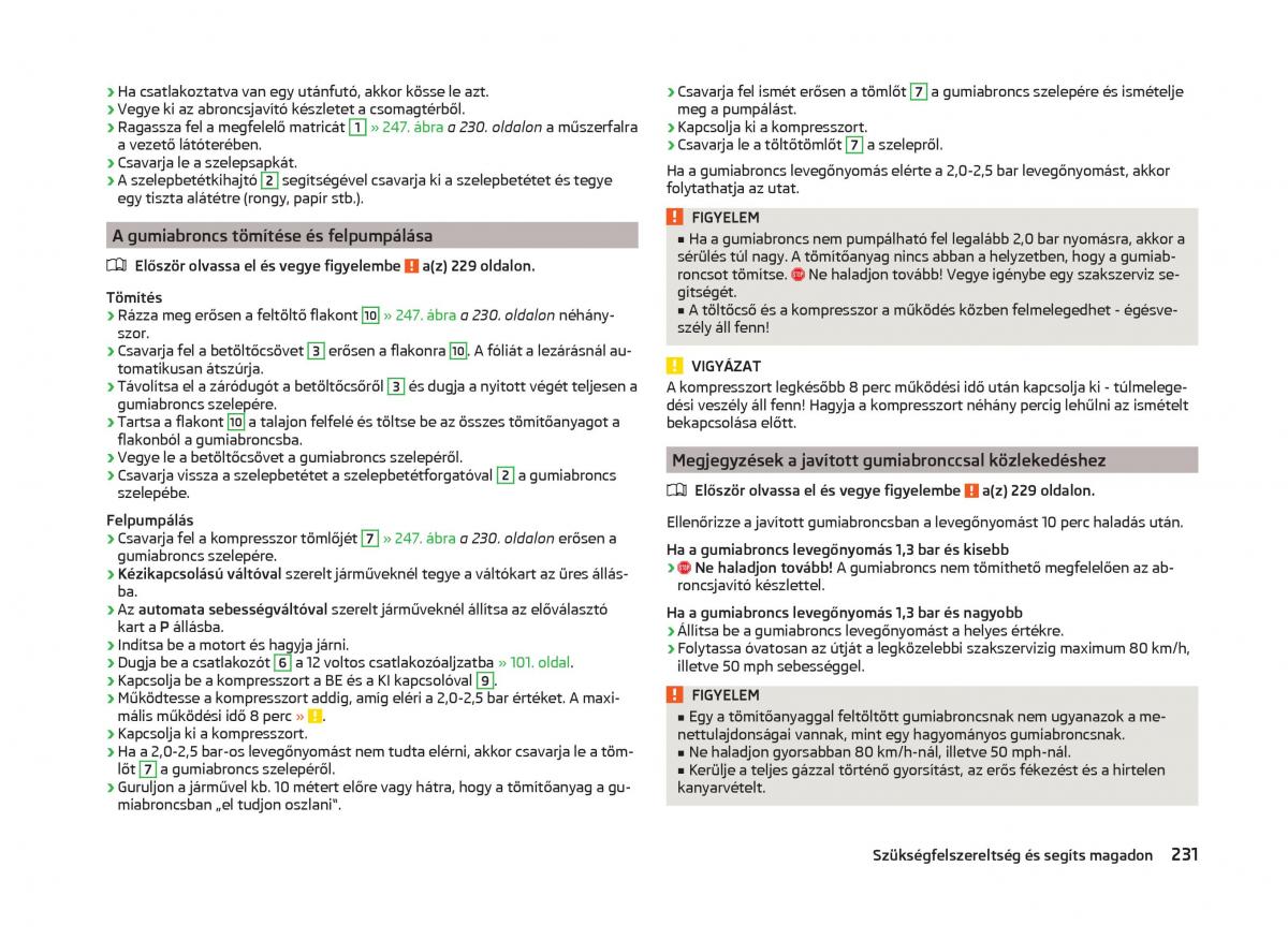 Skoda Superb III 3 Kezelesi utmutato / page 234