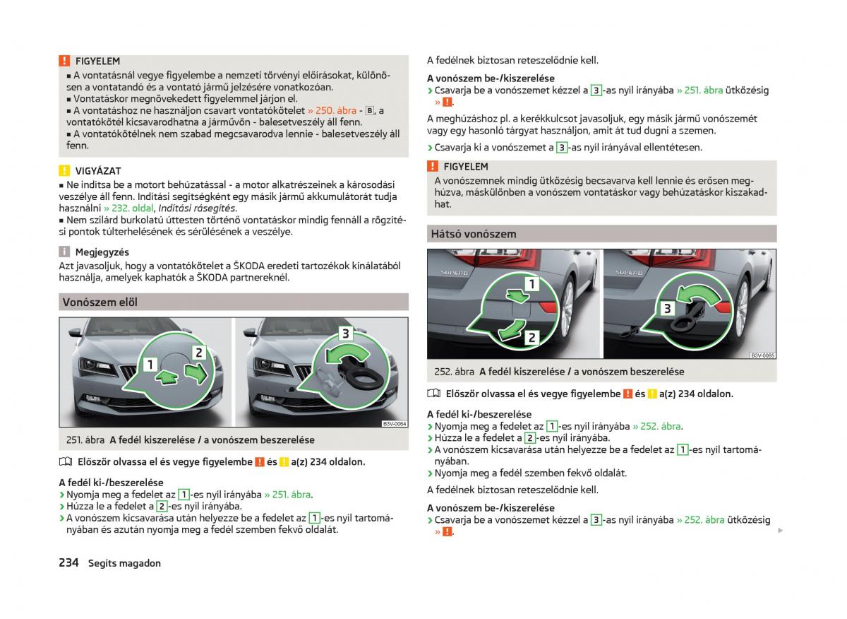 Skoda Superb III 3 Kezelesi utmutato / page 237