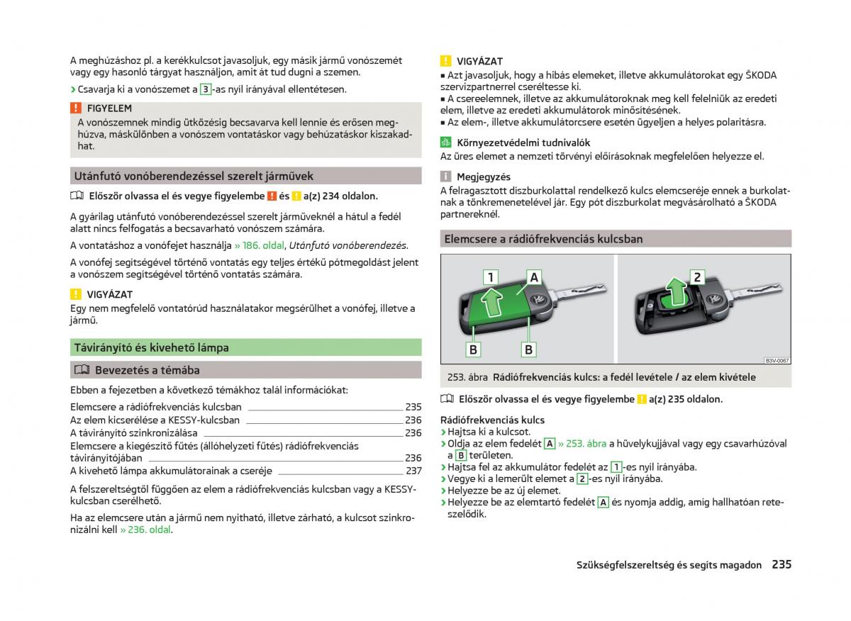 Skoda Superb III 3 Kezelesi utmutato / page 238