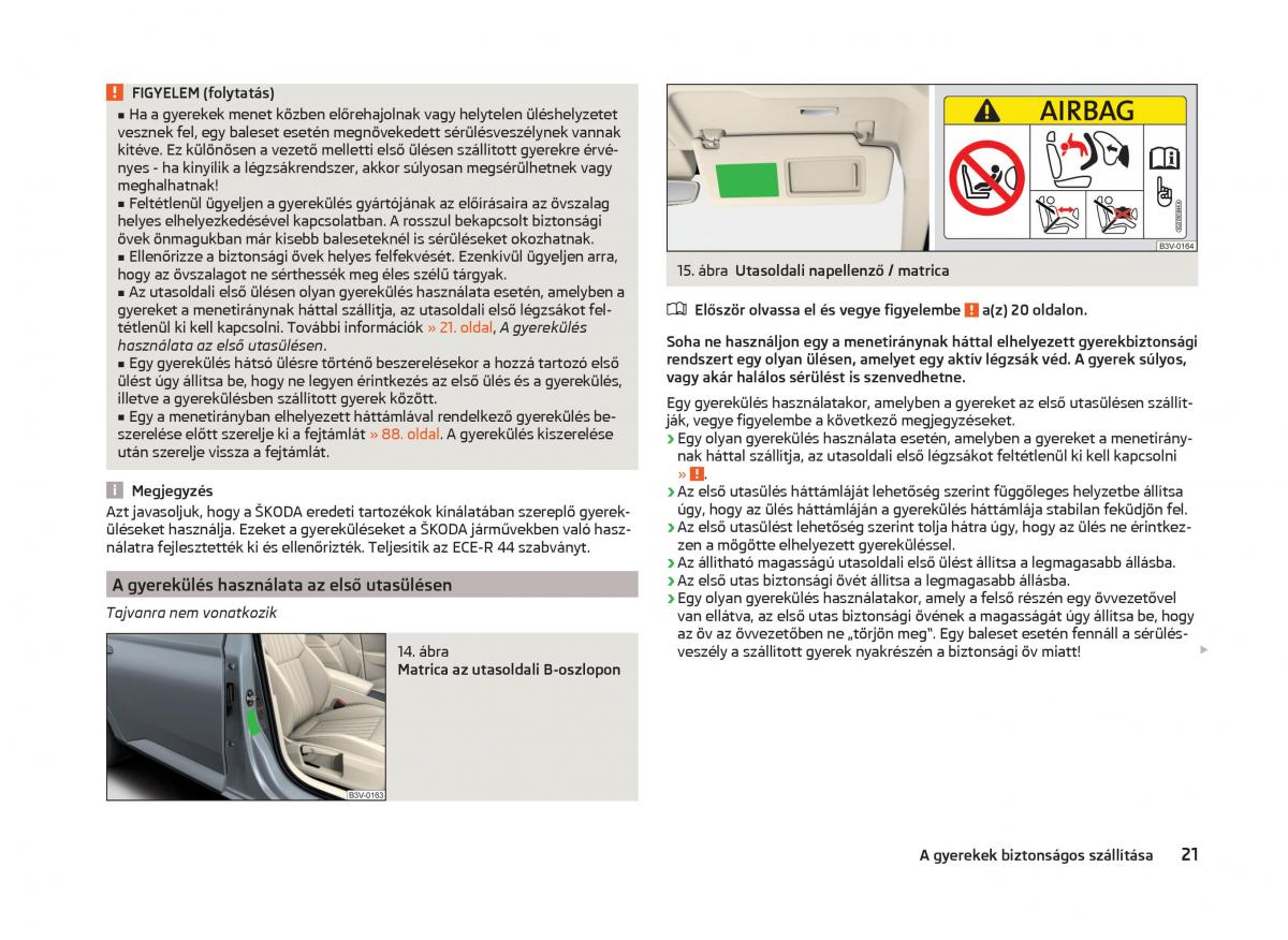 Skoda Superb III 3 Kezelesi utmutato / page 24