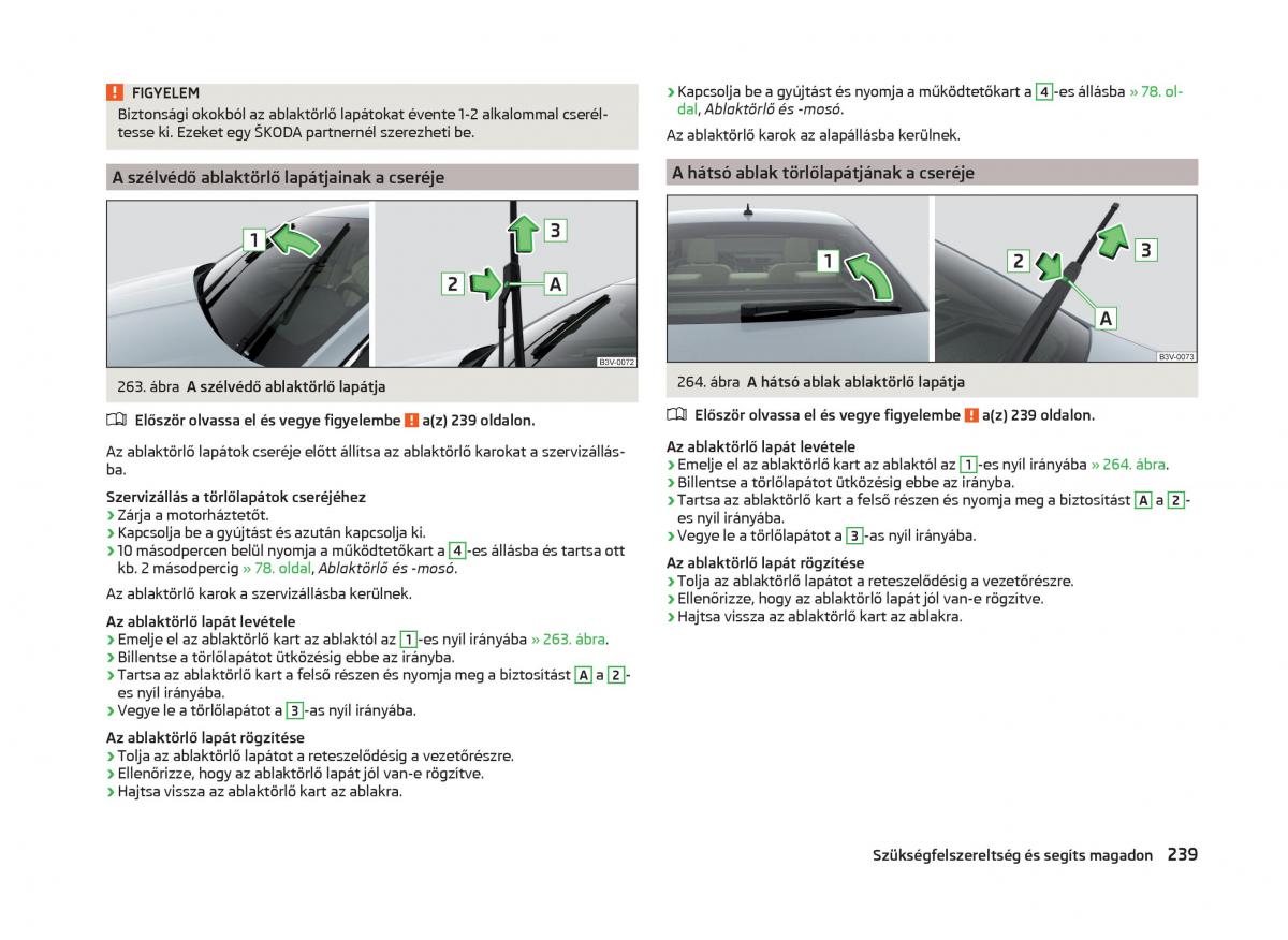 Skoda Superb III 3 Kezelesi utmutato / page 242